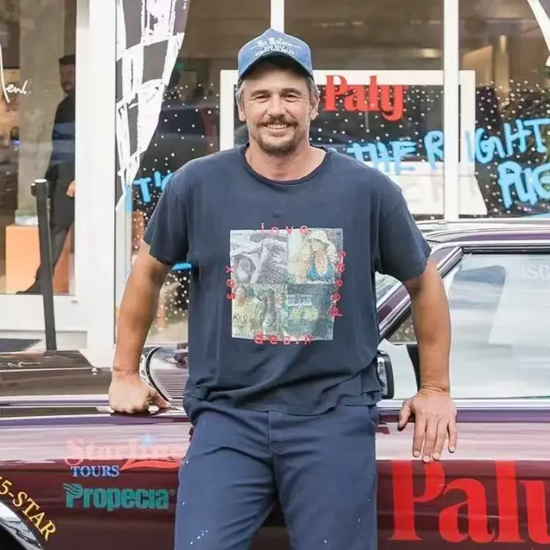 Paly Hollywood SS25 JUNGLE PAM loose texture washing water old short sleeve T-shirt