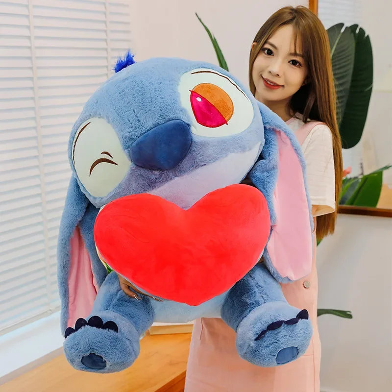 25/70cm Disney Lilo and Stitch Plush Toys Anime Plushie Stich Dolls Kawaii Love Donald Duck Pillow Stuffed Gift Kids Christmas