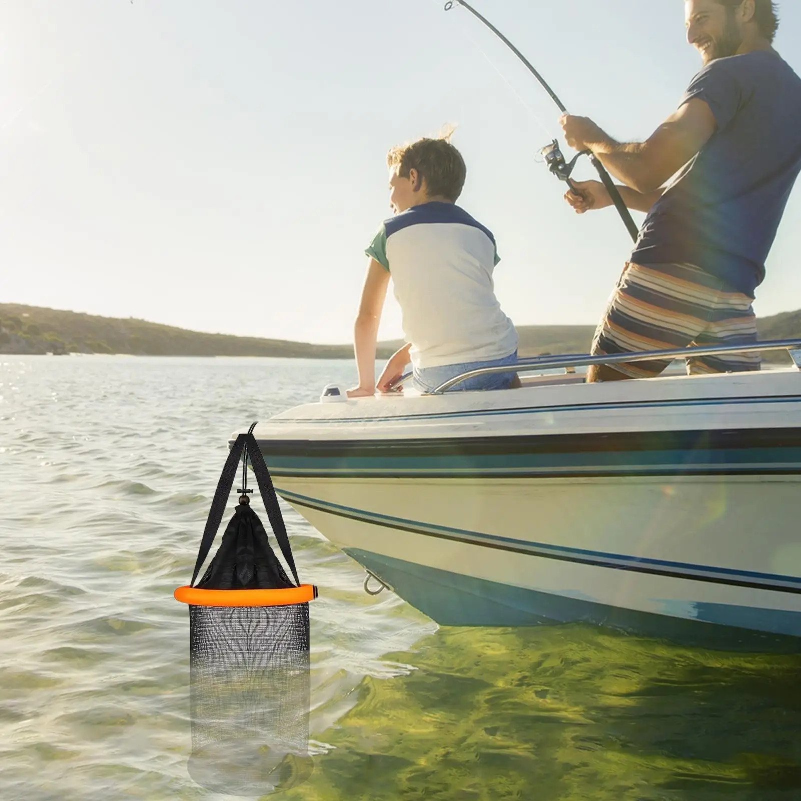 

Складная рыболовная сеть, портативная корзина для рыбы для раков, многофункциональный органайзер для живых ловли, клетка для мужчин, друзей, семьи, мужа