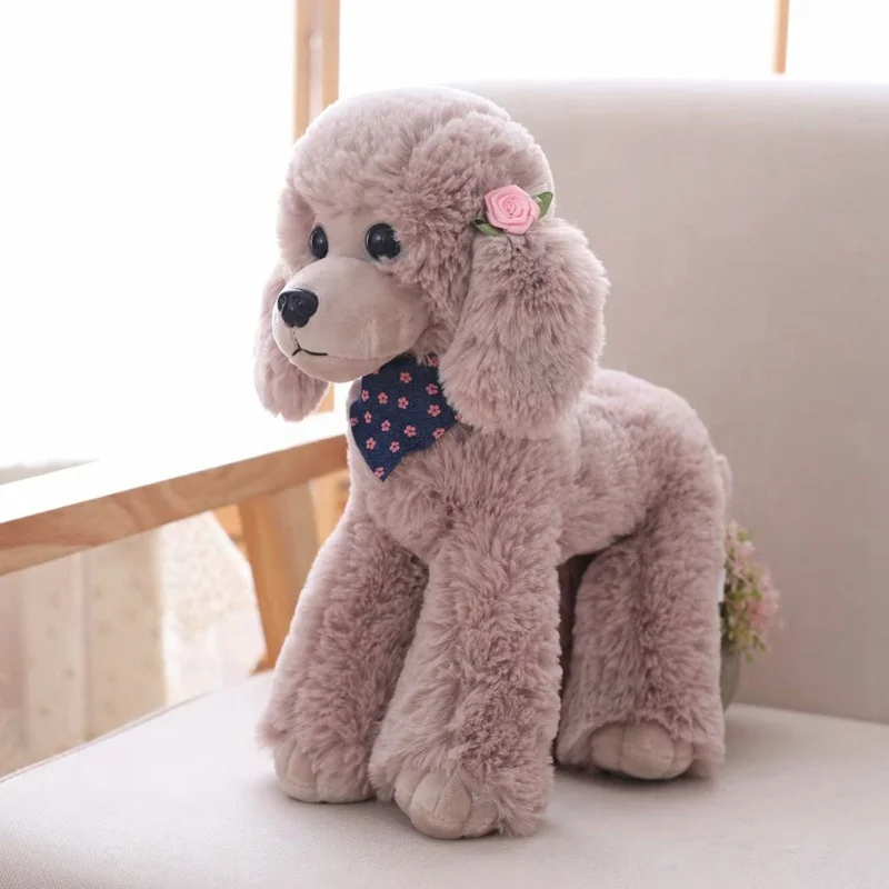 

Adorable Simulation Dog Plsuh Toy Soft Stuffed Animal Throw Plushie Kids Hugging Pillow Present For Every Age