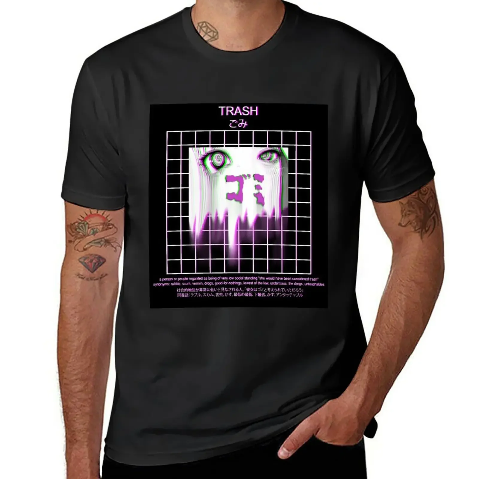 

New TRASH - SAD JAPANESE ANIME AESTHETIC T-Shirt custom t shirt sublime t shirt t-shirts man men workout shirt