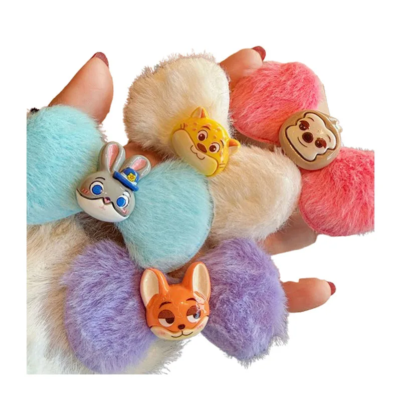 4 قطع دبوس شعر لطيف من Zootopia مشبك شعر فتاة الفاكهة الكرتونية، مشبك شعر لطيف للأطفال، شعر عصري #6