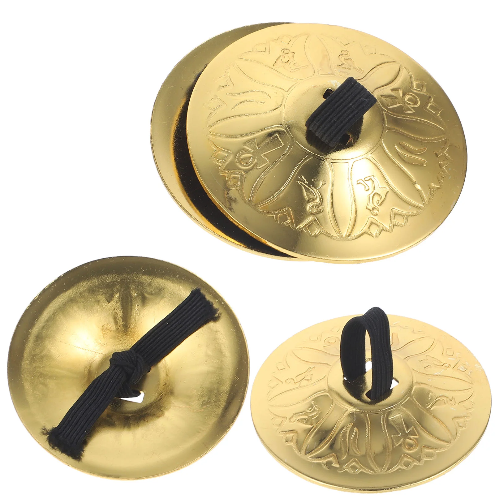 

2 Pairs Belly Dancing Finger Cymbal Kids Instrument Musical Instruments Copper Cymbals Props Small for