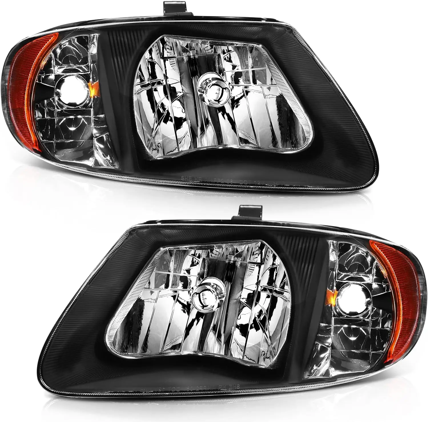

For 2001-2002 For Chrysler Grand Voyager 2001-2007 For Town & Country 2001-2007 For Dodge For Grand Caravan Black Housing Amber