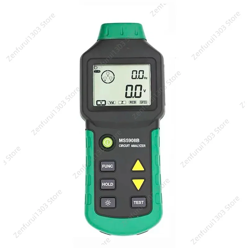 AC100-240V MS5908A LCD Circuit Analyzer Tester With Voltage  Socket Tester