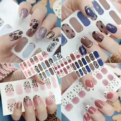 Semi Cured Wraps Fast Gel Nail Sticker Soild Nail Gel Wraps Adhesive Full Cover Gel Nail Sticker Full Cover Manicure Decoration