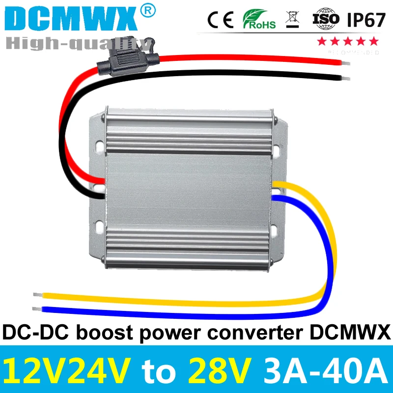 12v to 28v DC to DC Converter Step Up Boost Power Converter Stabilizer 3A 5A 10A 12A 20A Output Power Supply Module for Car