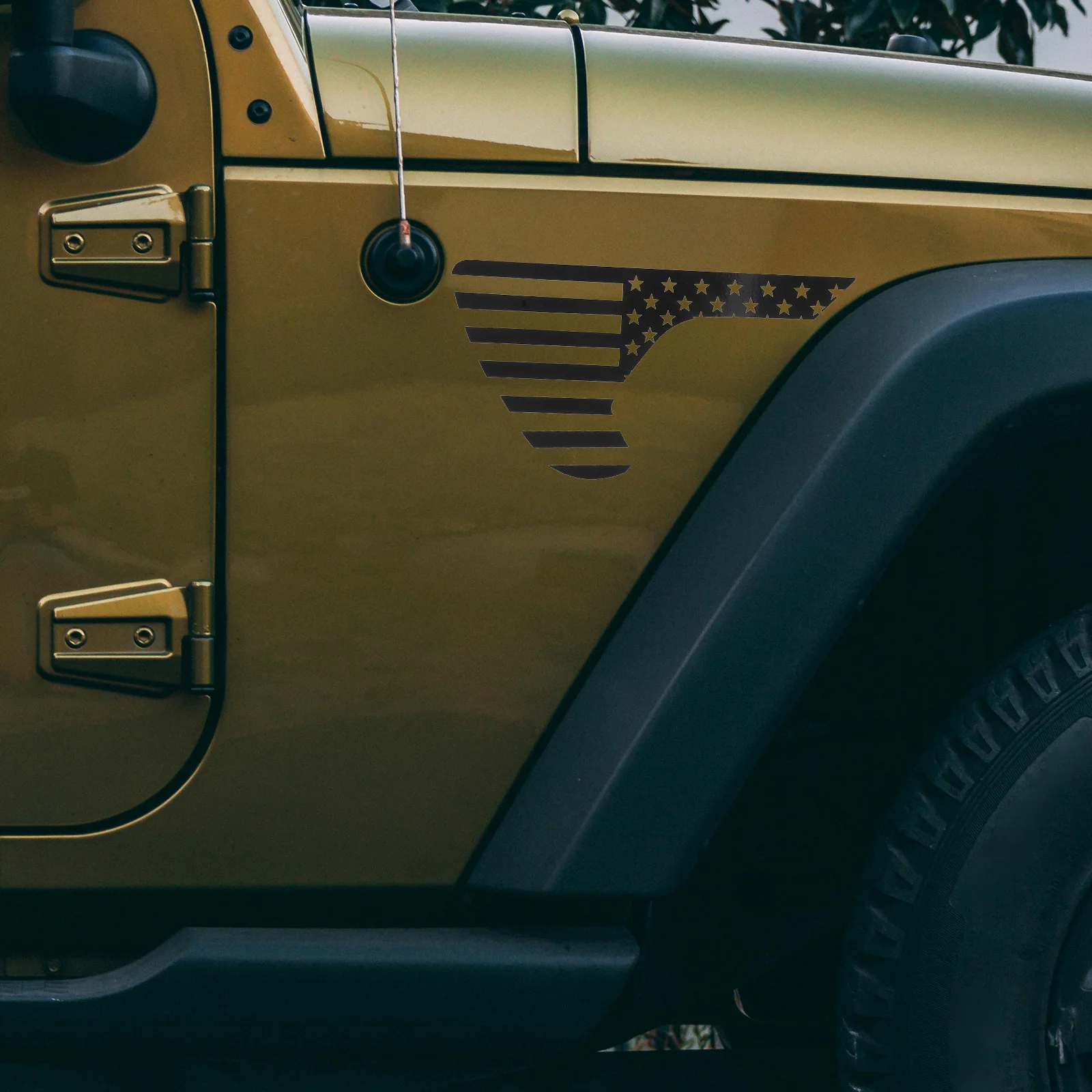 

1 пара автомобильных наклеек с американским флагом, простая установка, подробная работа, атмосферостойкие наклейки для боковых вентиляционных отверстий, авто украшения