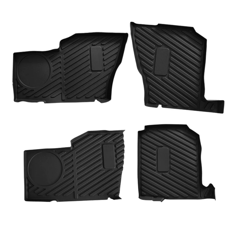 TPE Floor mats Liners All Weather Protection Slush Mats For Polaris Ranger Crew XP 1000 2019-2021