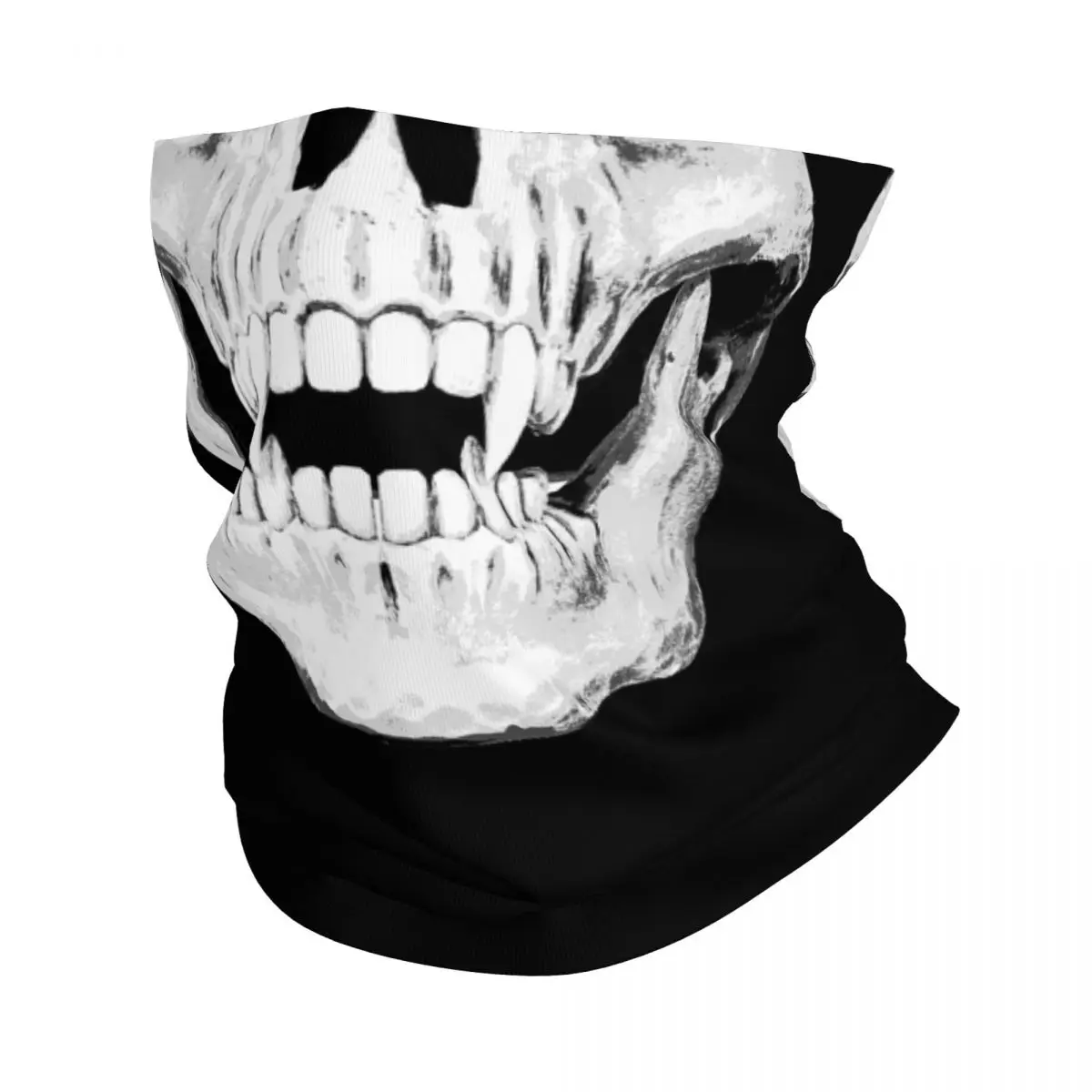 Vampire Skull Horror Lover Halloween Cool Spooky Gift Bandana Neck Cover Printed Wrap Scarf Headwear Hiking Fishing Unisex