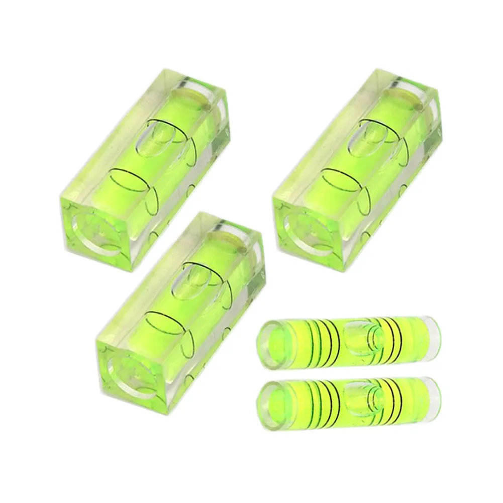 40x15x15mm Square Level Green Bullseye Level Spirit Level Set Horizontal Precision Spirit Bubble Inclinometer Measuring Kit