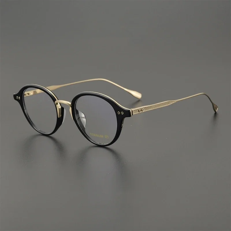 Fashion Myopia Glasses Men Round DRX2083 Round Pure Titunium Optical Glasses Frame Women Men Prescription Frame Glasses Women