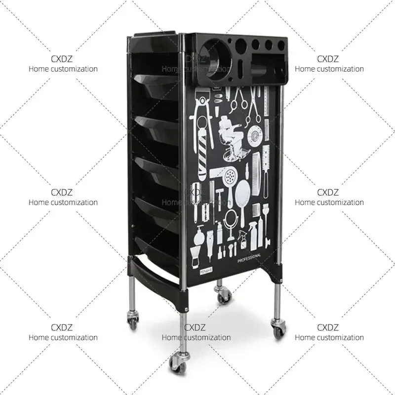 Multi Layer Hair Salon Tool Cart Perm Trolley Multifunctional Storage Rack for Barber Shop Equipment Wholesale