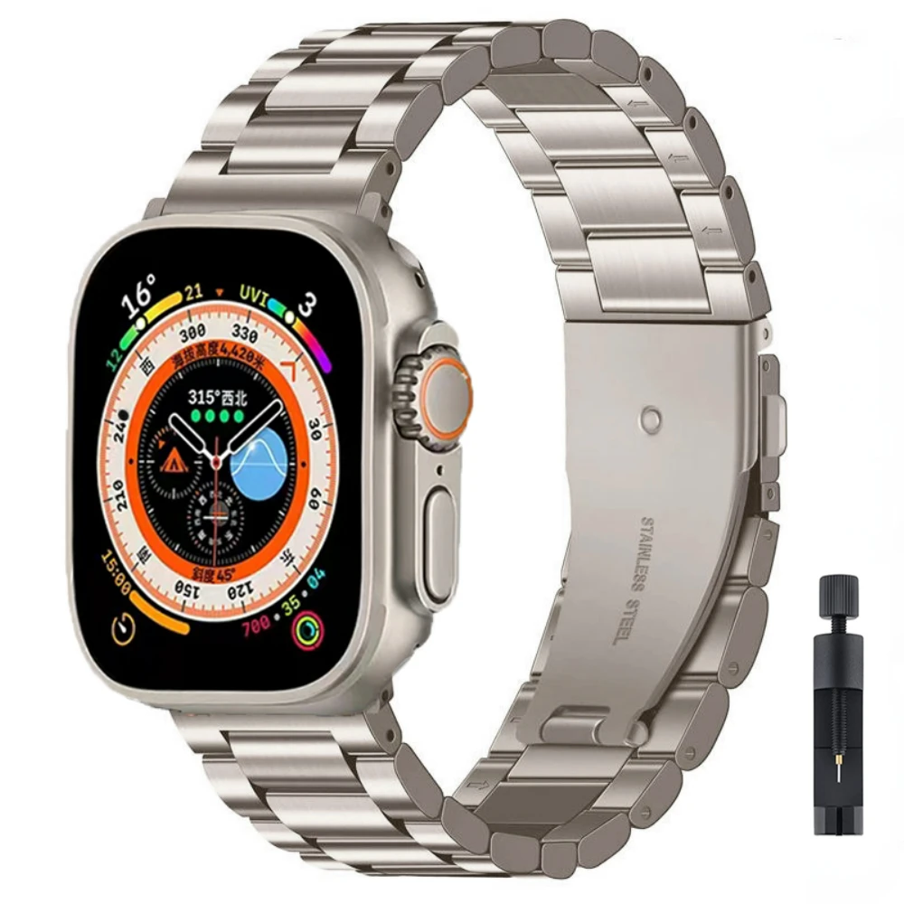 Apple Watch用メタルストラップ,iwatch 10 ultra 9 8 7 6 5 se,49mm, 45mm, 41mm, 44mm, 40mm, 42mm 46mm、38mm