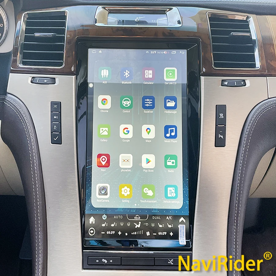 

Автомагнитола 2DIN для Cadillac Escalade 13,6-2007, 2014 дюйма, Android 13, сенсорный экран Tesla, GPS, Carplay, мультимедийный видеоплеер, стерео-навигатор