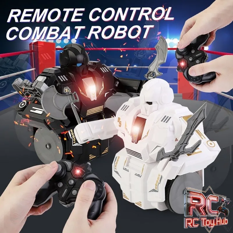 Dual Player RC Fighting Robot, Intelligent Battle PK Toy, Parent-Child Interactive Fighting Robot Toys for Boys Kids