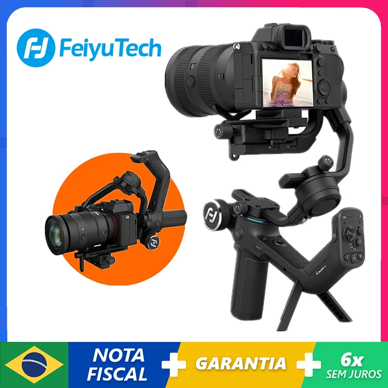 FeiyuTech Official Feiyu SCORP-C 3-Axis Handheld Gimbal Stabilizer Handle Grip for DSLR Camera Sony/Canon/Nikon with 2.5kg