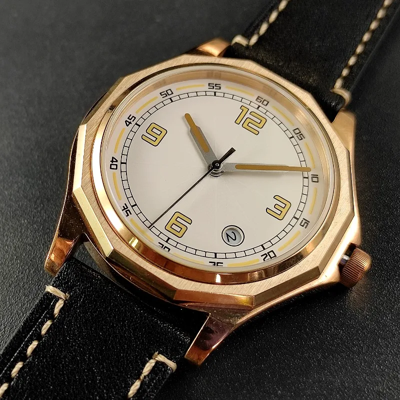 

Автоматические механические часы из оловянной бронзы Meiyoda 8215, механизм в стиле ретро, пилот, спортивные деловые мужские часы