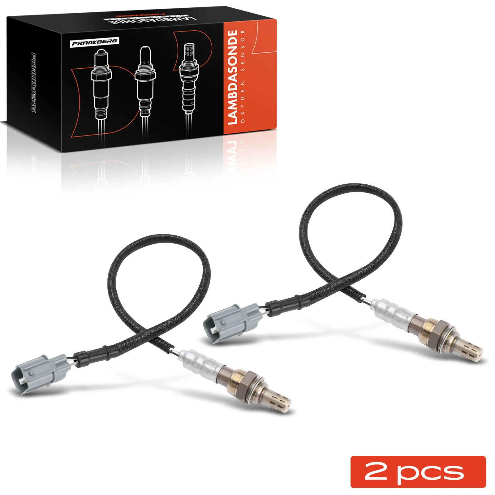 Frankberg 2x Lambdasonde Regelsonde Vor Katalysator für Renault Clio II Kangoo Laguna II Megane Nissan Opel 7700107433