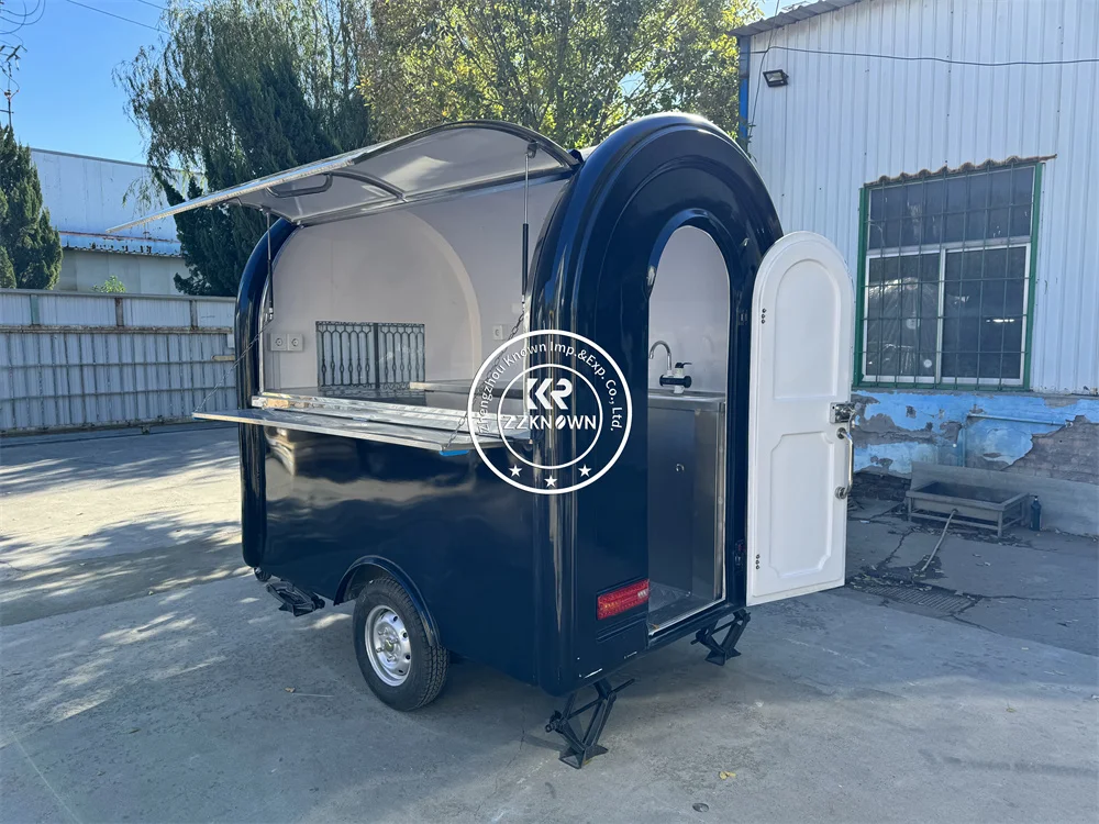 

Coffee Trailer Custom Fully Kitchen Equipments Mobile Restaurant Cart Street Pizza Snack Kiosk Fast Food Truck Van