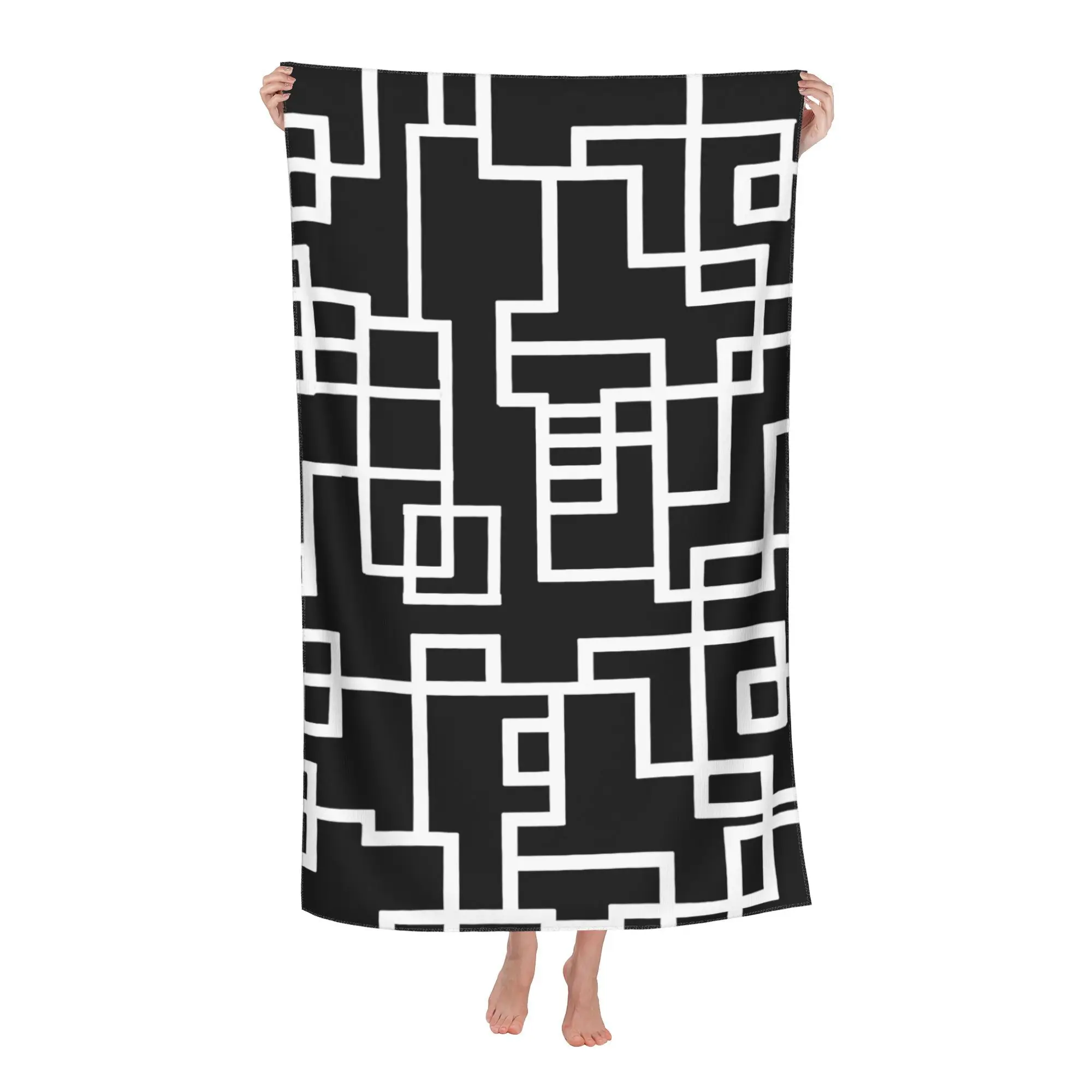 BOOWY Band Guitar Beach Towel Suitable for Beach, Travel, Pool - Ultra Soft Microfiber with Iconic BOOWY, High Color Fastness