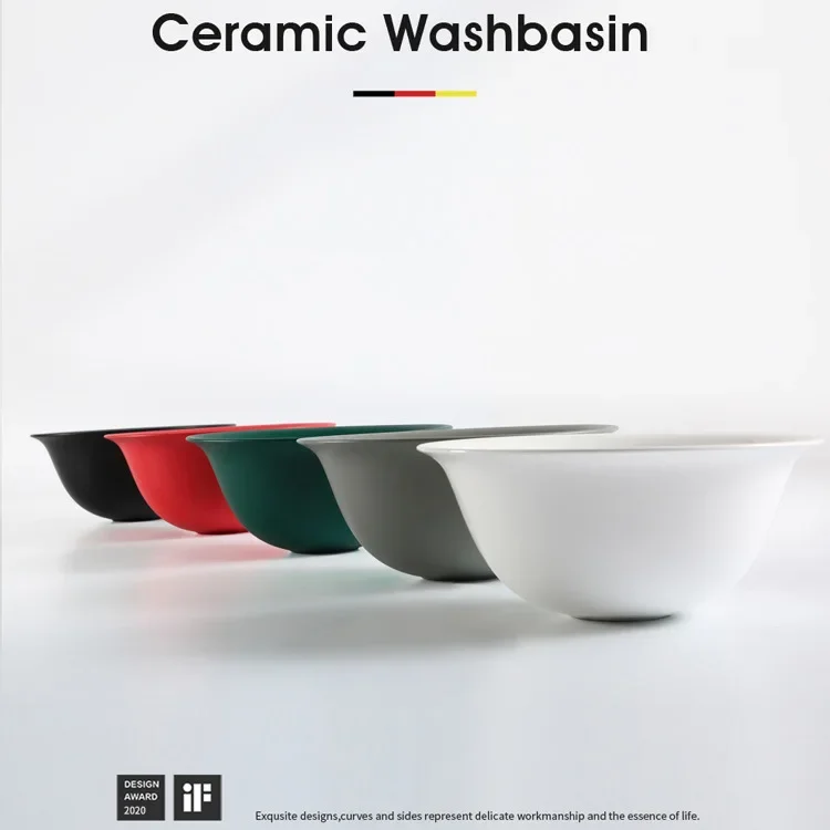 Hotel creative art table basin wash basin ceramic single  bathroom wash  pool deepening