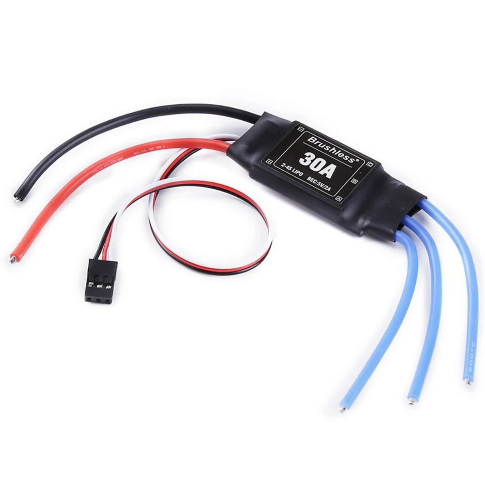 Controlador de velocidade elétrico ESC, RC Quadcopter, Acessórios DIY, 30A, 2-4S, 5V, 2A, BEC, QAV210, F450, F550, 1Pc