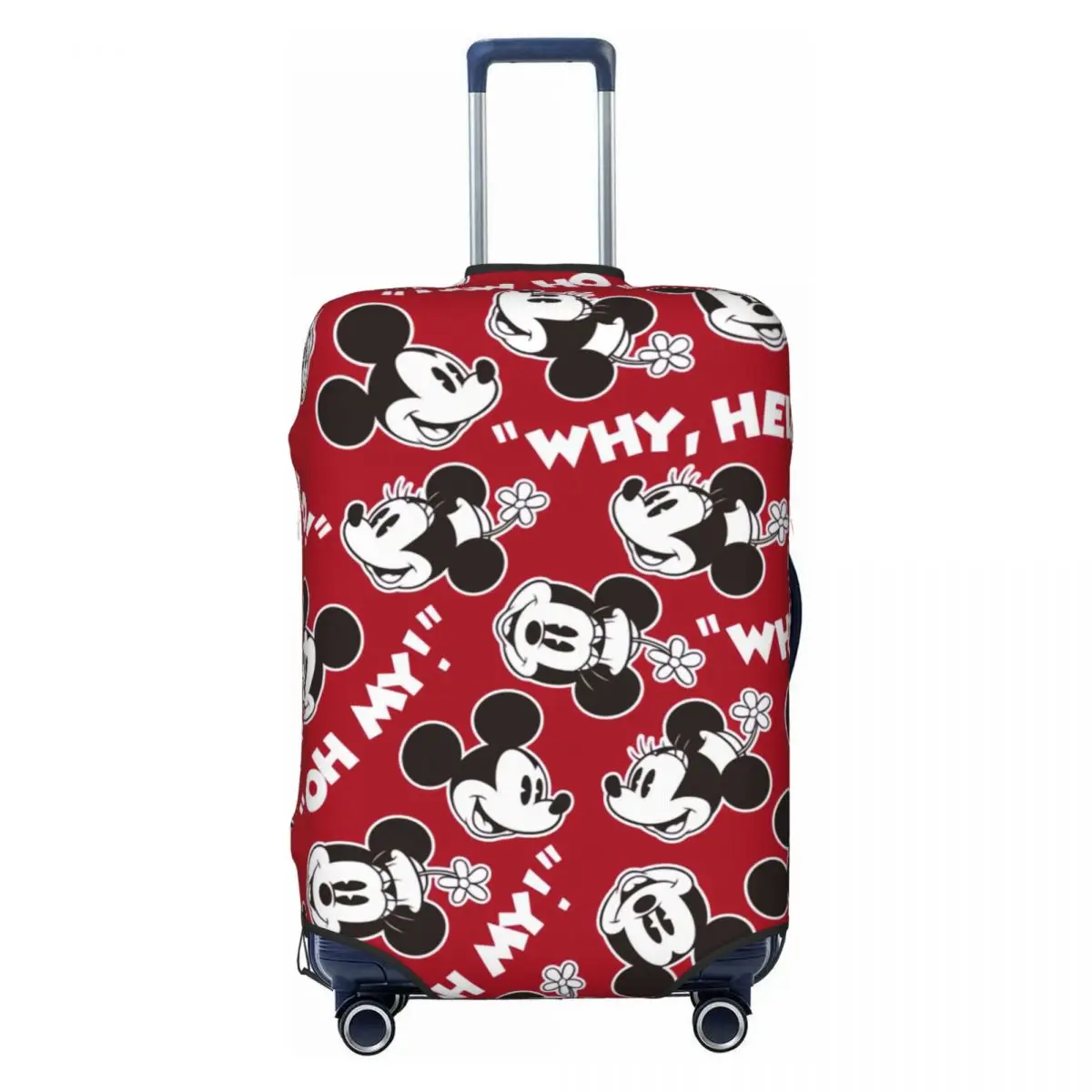 

Cartoon Mickey Mouse Luggage Cover Elastic Travel Suitcase Protective Covers Fits 18-32 Inch