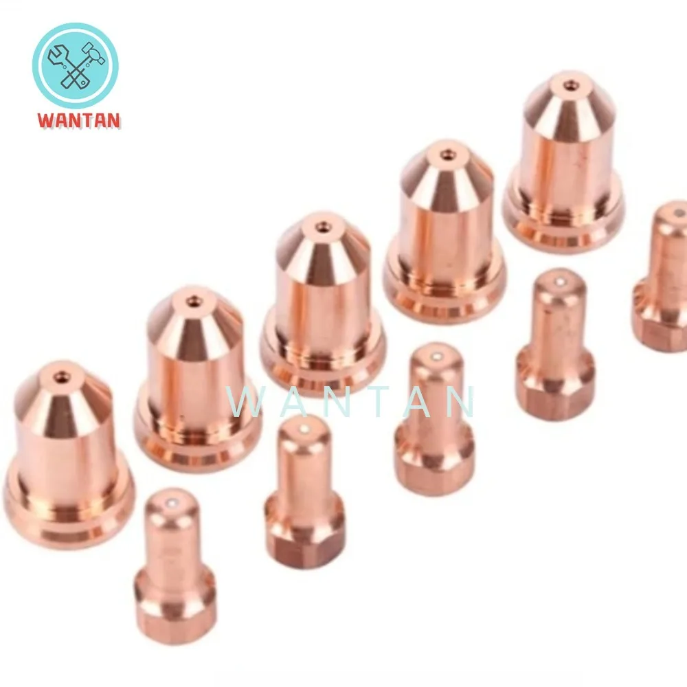 20Pcs PTM80 PTM-80 IPT-80 PT80 Electrode Tip/Nozzle 1.0mm/1.2mm/1.3mm for Plasma Cutter Torch Consumables QIANGHAN (1.2mm)