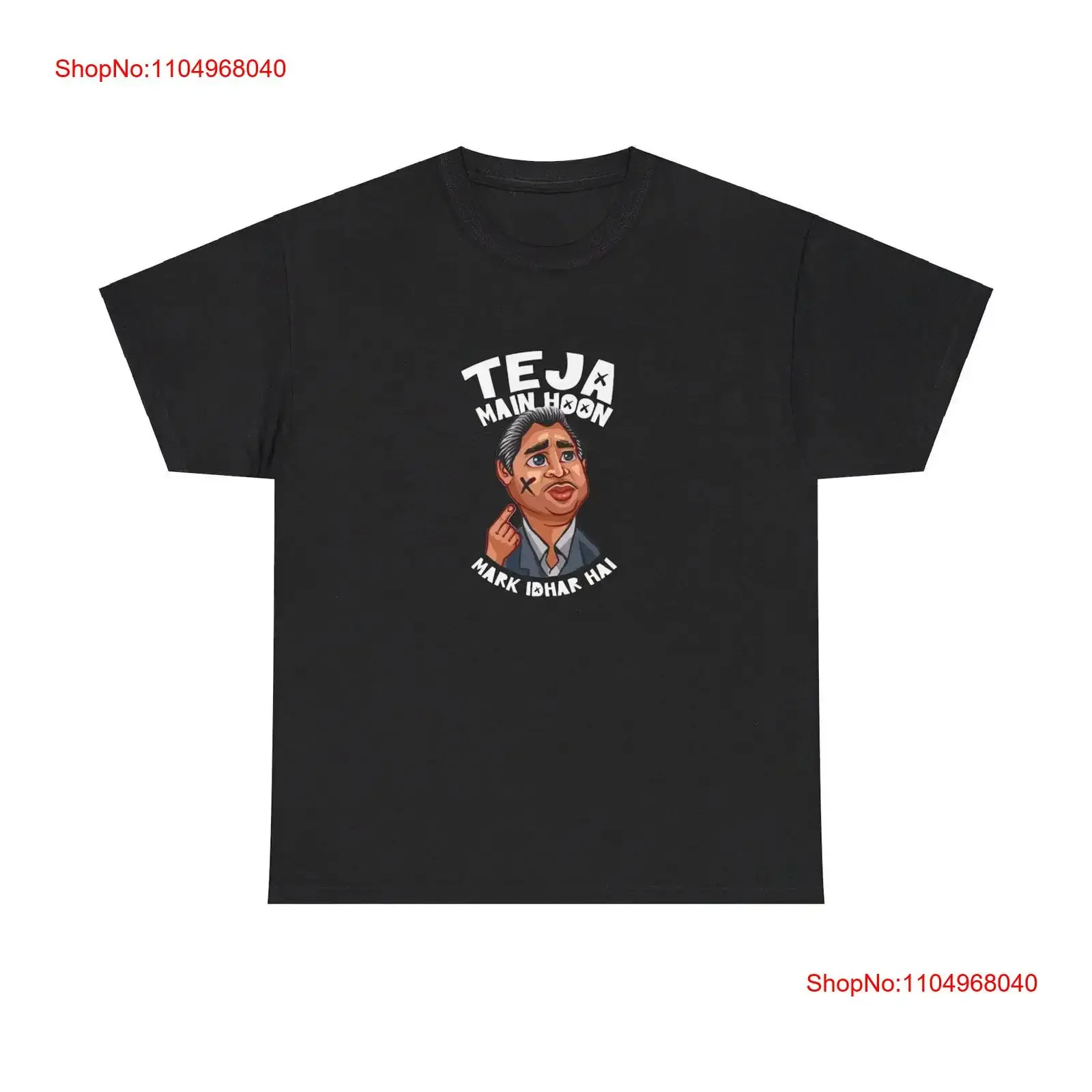 Camiseta vintage lavada de la película india Desi de Bollywood, Teja Main Hoon l Andaz Apna Paresh Rawal, con Aamir Khan y Salman, de Asia del Sur.