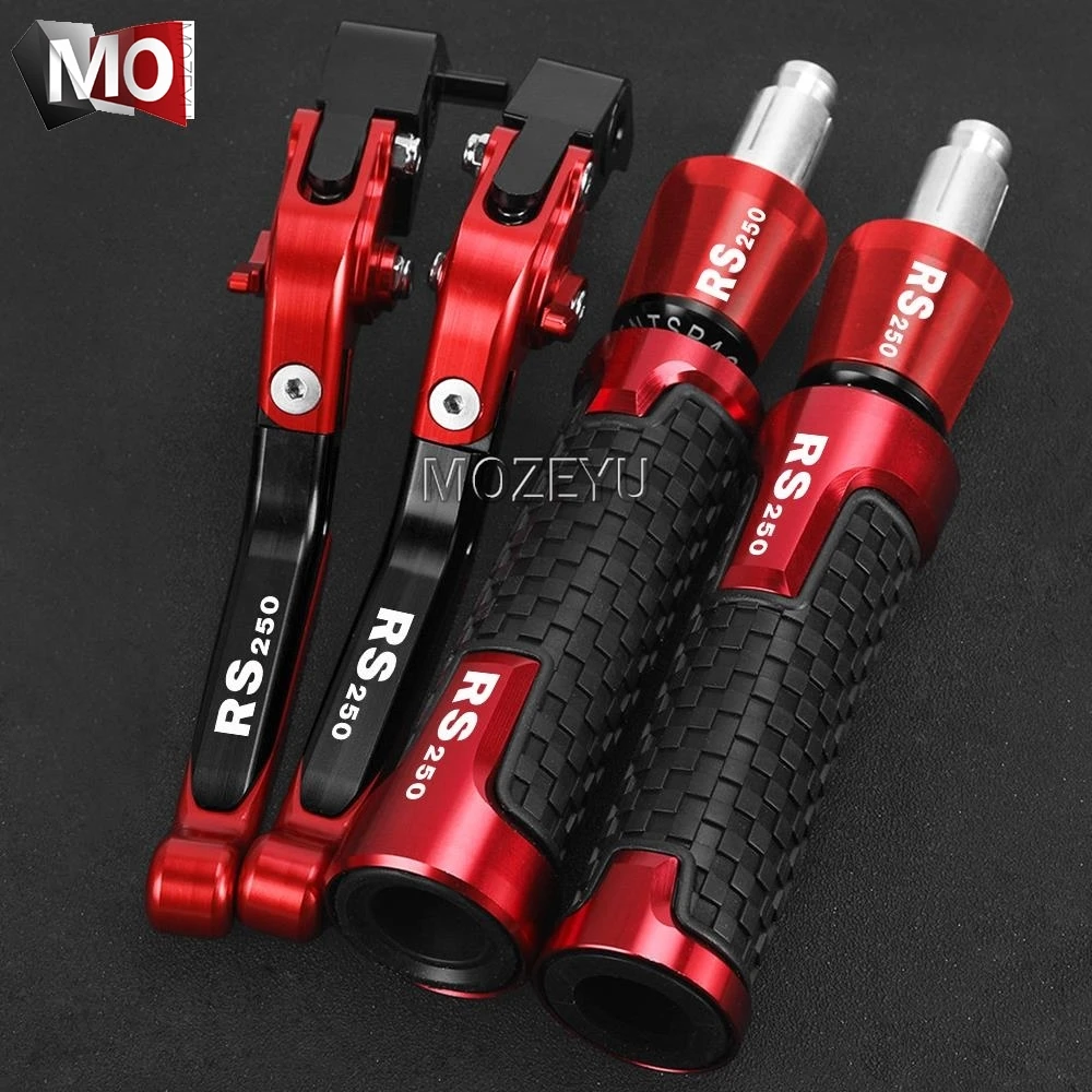 

For APRILIA RS250 RS 250 1998 2003 2002 2001 2000 1999 Motorcycle Adjustable Brake Clutch Lever Handlebar grips Handle ends plug