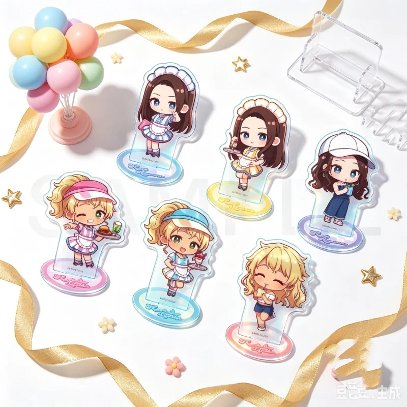 10cm Q Version Gals Can't Be Kind to Otaku!? Acrylic Stand Keychain Anime Kei Amane Desktop Decor Birthday Gift Room Decorat