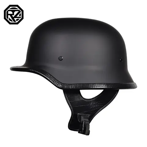 Motorcycle Retro Helmet World War II German-style Steel Helmet ABS Cruising Half Helmet