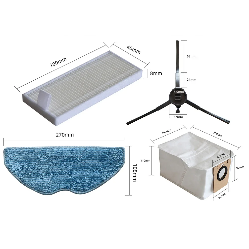 Huisreiniging 360° Botslab S8 Plus Onderdelen Handige stofafzuiging Effectieve reinigingsprestaties Hoogwaardige materialen