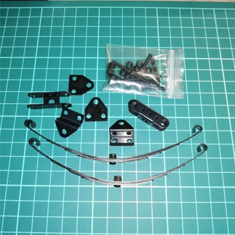 L67A 4Pcs Hard Leaf Federung Edelstahl Bar für 1/10 Crawler Auto Axial SCX10 F350 RC4WD D90 TF2 Tamiya Lkw