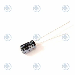 20pcs 220uF10V 10V220uF 220MFD 10WV 5*7mm Radial Aluminum Electrolytic Capacitor