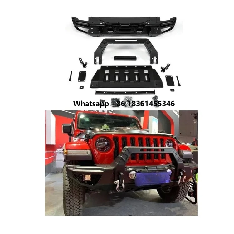 

For Wrangler JK JL 2007-2023 Damei Auto Parts JK JL Upgraded Stryker Style Car Bumpers Front Rear Bumper