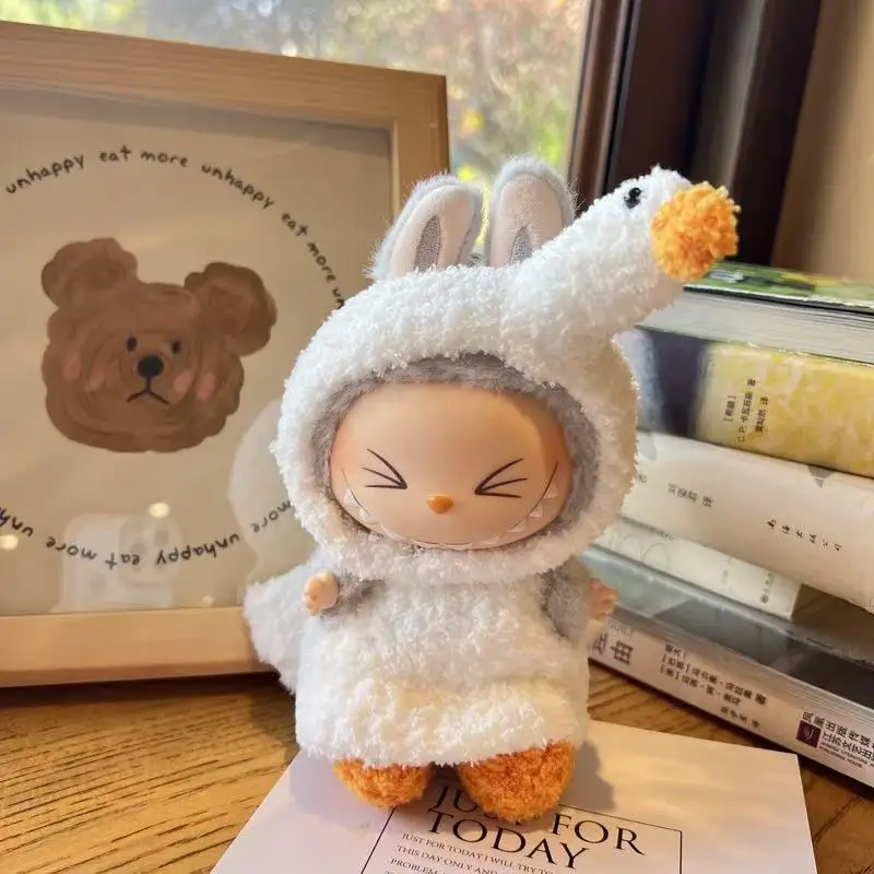 

For 3.0 Labubu v1/v2/v3 cartoon jumpsuit Big White Goose Gift for Labubu Clothes Outfit Labubu Ropa（No dolls）