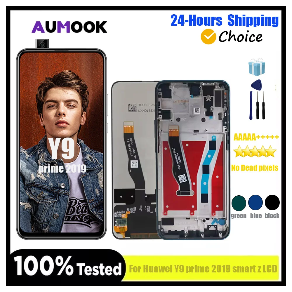 

LCD for Huawei Y9 Prime 2019 STK-L21/L22/LX3 Display Touch Screen Digitizer Assembly for Huawei P Smart Z STK-LX1 Replacement