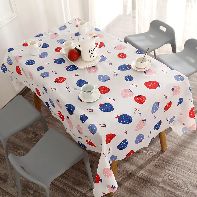 The tablecloth with a warm and cozy atmosphere, a high-temperature resistant tablecloth, and a waterproof, oil-proof,