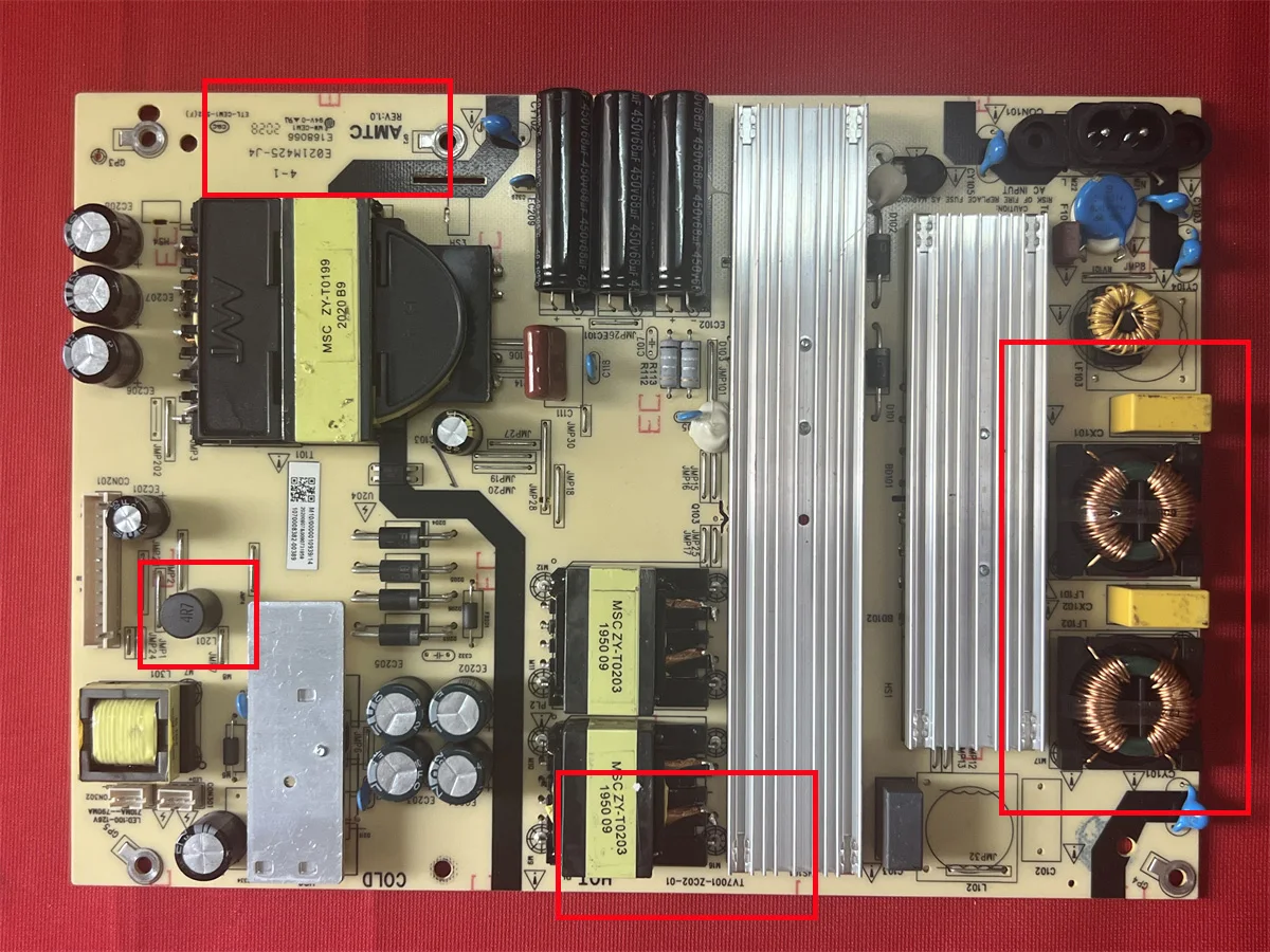 placa de alimentacao para hai er tv repair 100 testing work instalacao original tv7001 zc0201 e168066 01