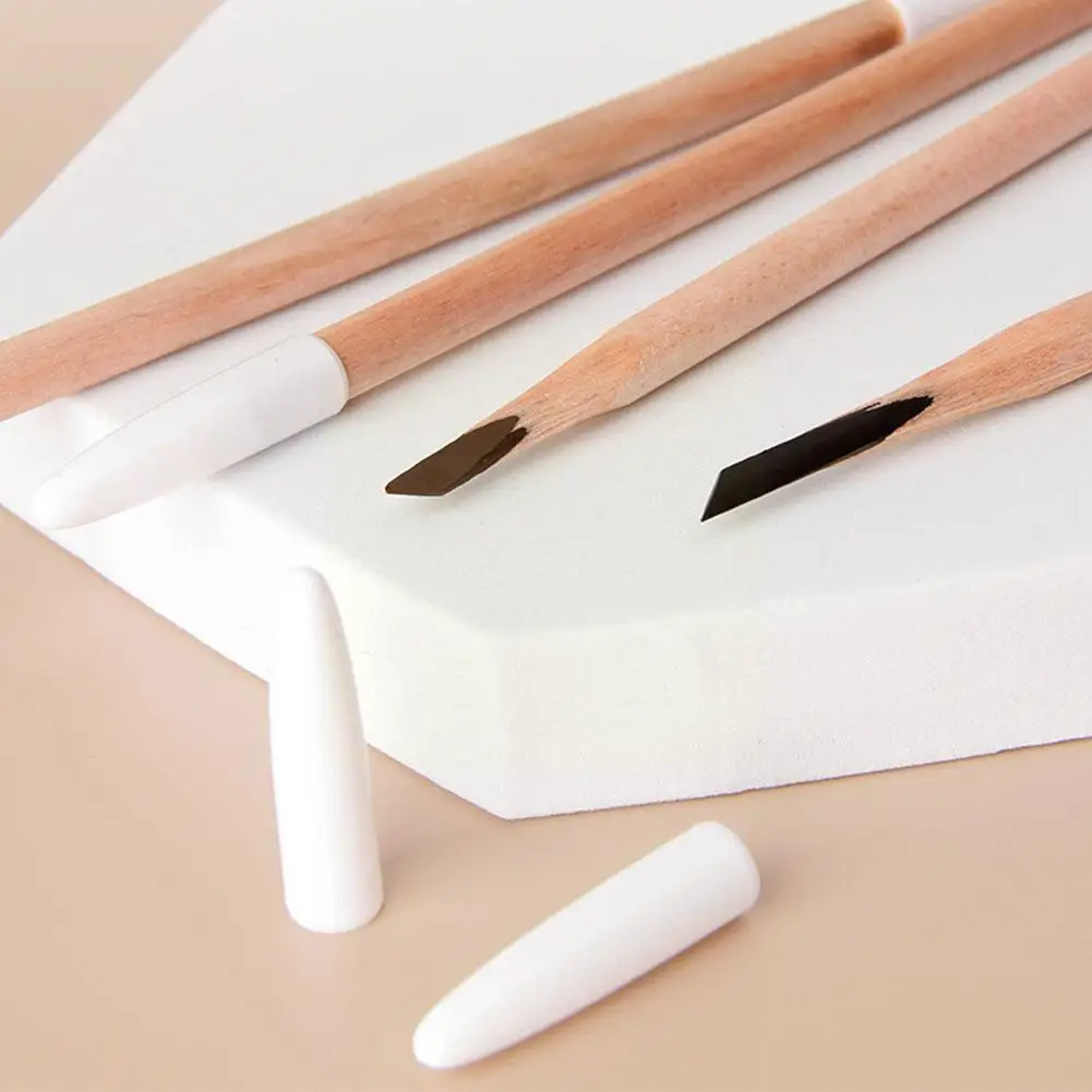 Knife-cut Square Core Eyebrow Pencil For Beginners Wooden Eyebrow Pencil Non-smudging Eyebrow Pencil Enhancers Cosmetics B6S3