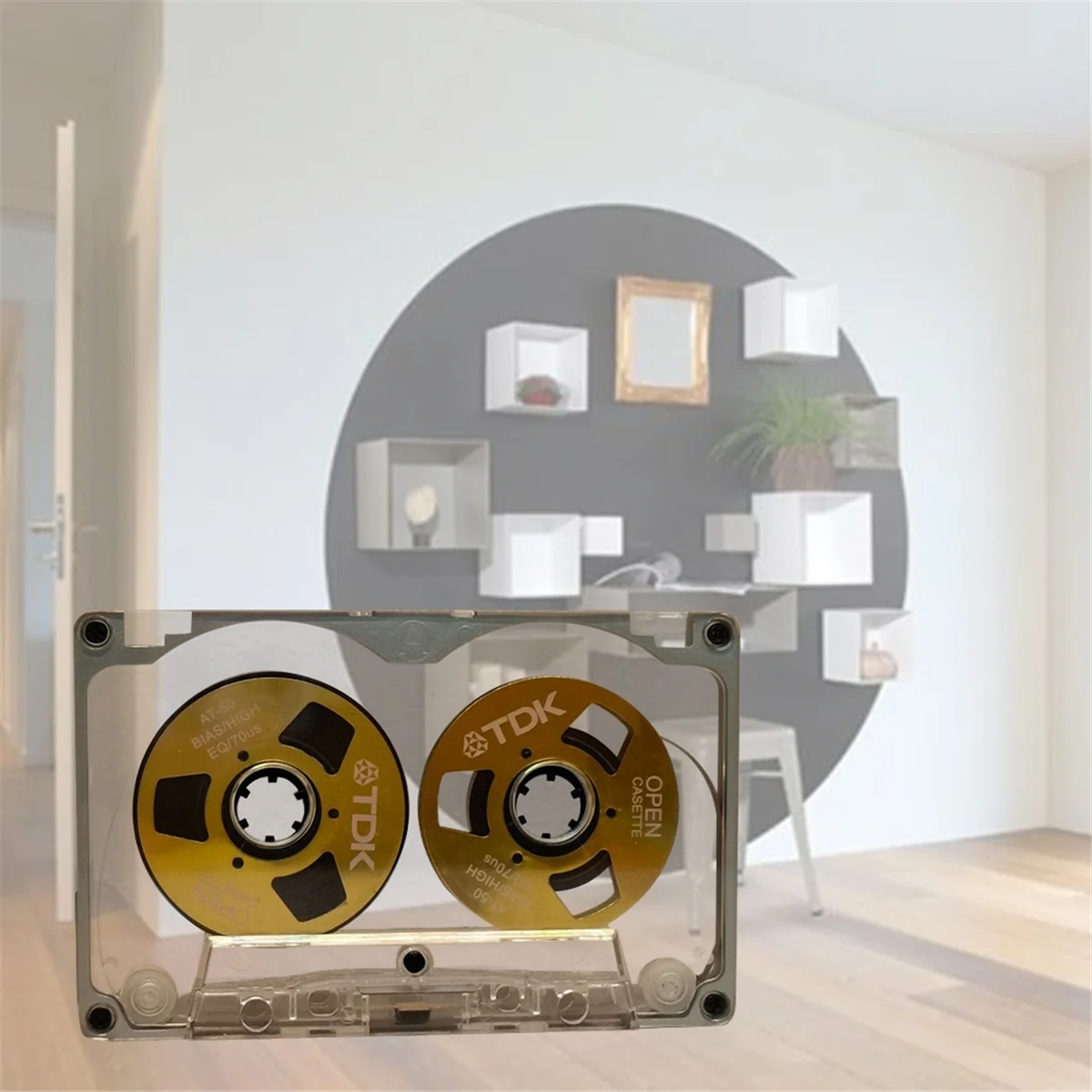 A88X 55 Minute Blank Tape Disk Double-Sided Metal Small Open Disk Blank Cassette Tape Tape Disk, E