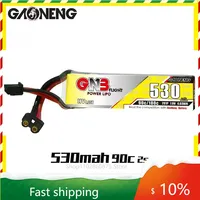 GAONENG 2S/3S 90C GNB 530mAh 7.6V/11.4V LIHV lightweight lithium battery lipo FPV freestyle racing spare parts