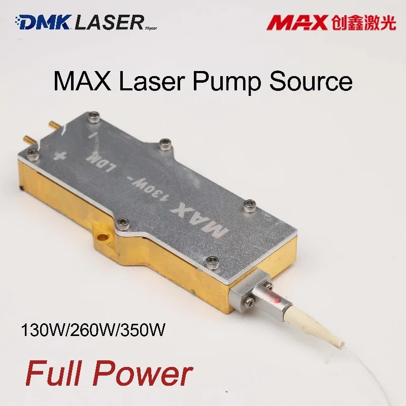 MAX Laser Diode Generator 130W 260W 350W Pump Source Module Full Power 915/975nm Engraving/cutting Semiconductor Laser Gun DIY