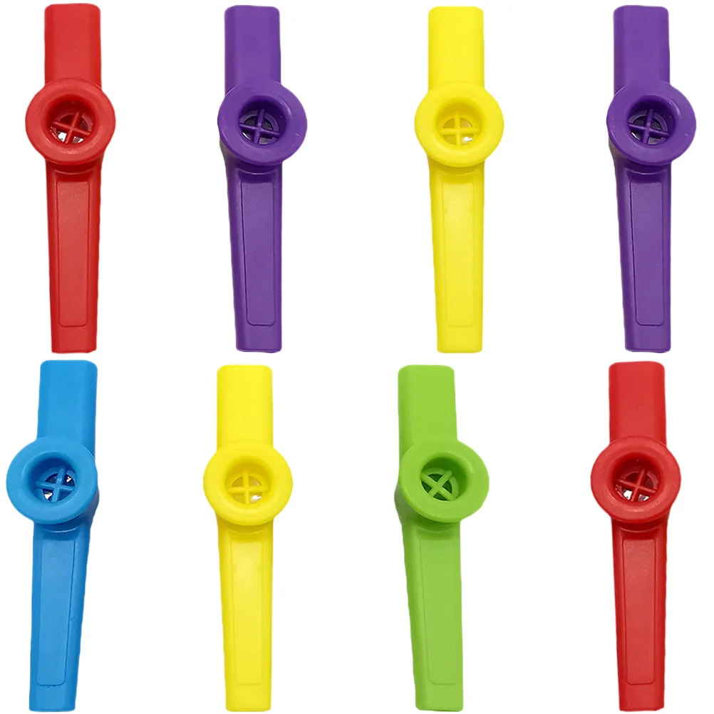 

8Pcs Smooth Plastic Kazoos Professional Portable Kazoo for Adults Music Party Kazoo Kazoos Music Accompaniment