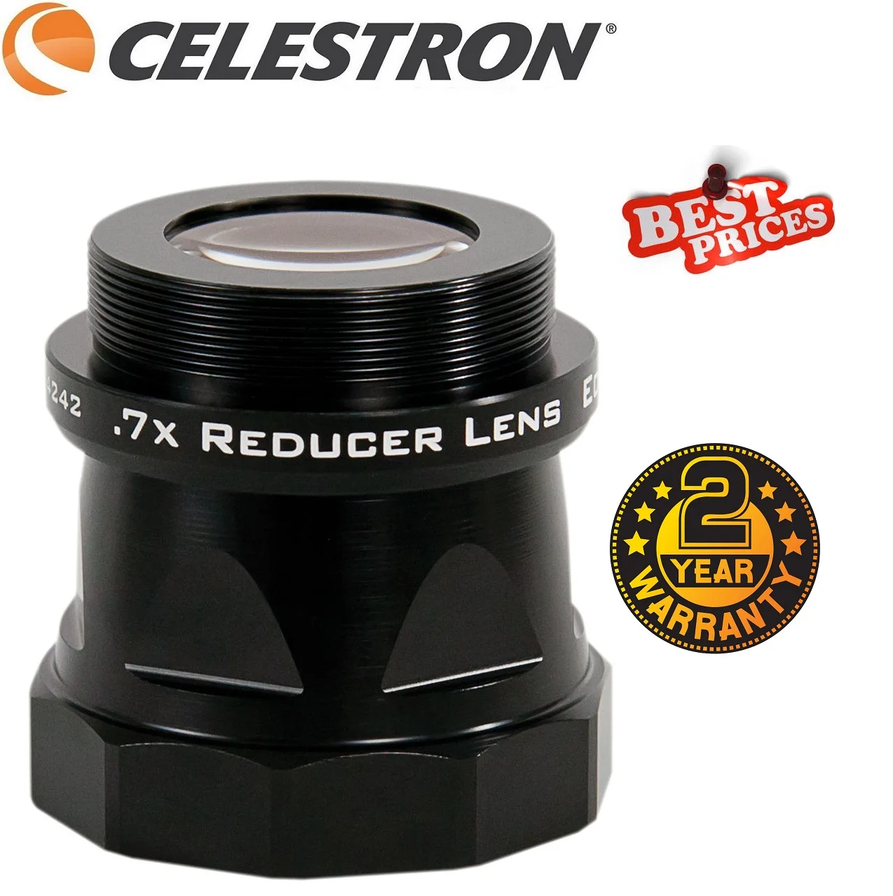 Celestron 0.7x Reducer Lens 43% Breder Fov Voor Edgehd 800 C8HD 8 