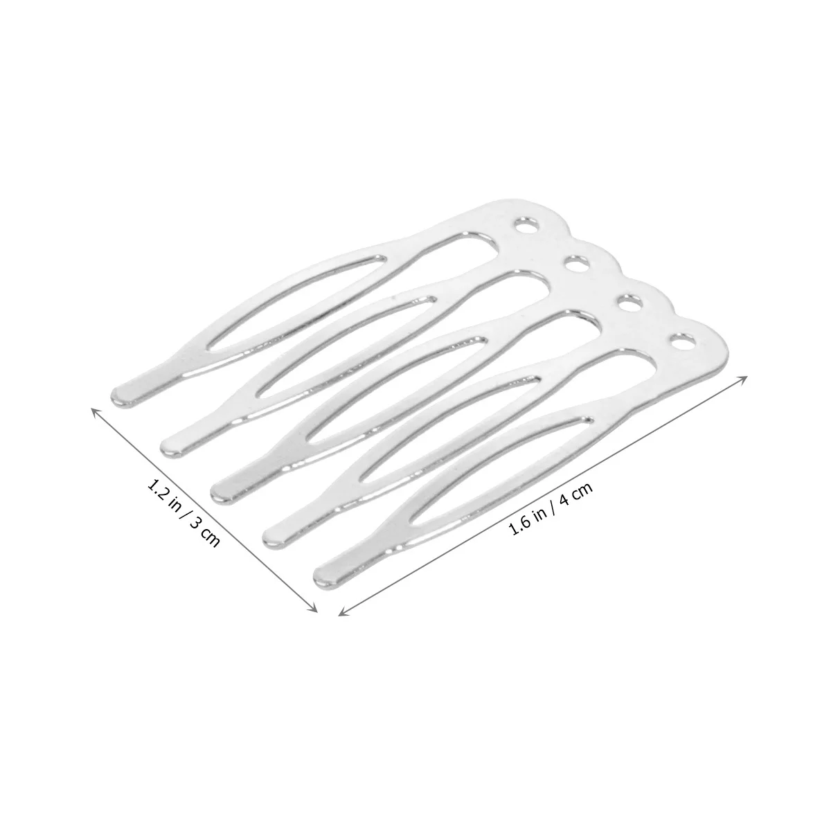 50 قطعة من مشابك الشعر ذات الملمس الناعم، مادة ممتازة، سهلة تناسب تسريحات الشعر المختلفة، إكسسوارات مصنوعة يدويًا للنساء والفتيات باللون الفضي