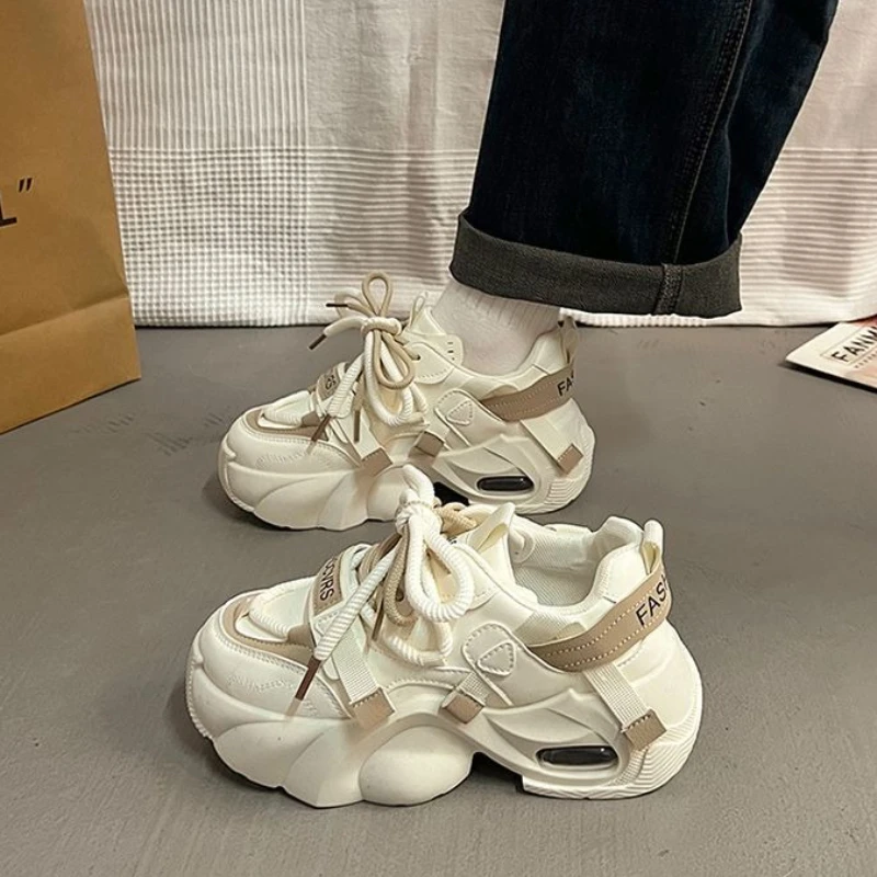 

Women's Thick Sole Dad Shoes Korean Style Makes Feet Look Smaller Versatile Spring Autumn 2025 New Arrival Hot Sale Sneakers