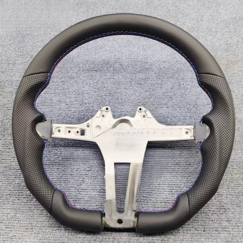

For BMW F30 F20 F22 F23 F33 F34 F48 X5 F15 Upgraded Bare Leather Perforated Steering Wheel Replacement Part